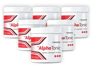Six tubs bulk discount supply bundle of The Alpha Tonic performance booster powder for a maximum 180-day routine.